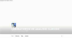 Desktop Screenshot of laboratoriosdeanalisisclinicos.com